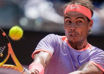 Rafael Nadal in Rome, Italy.